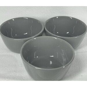 3 Project 62 Stoneware Bowls Gray Avesta Set of 3 Fruit Dessert 4" x 2"